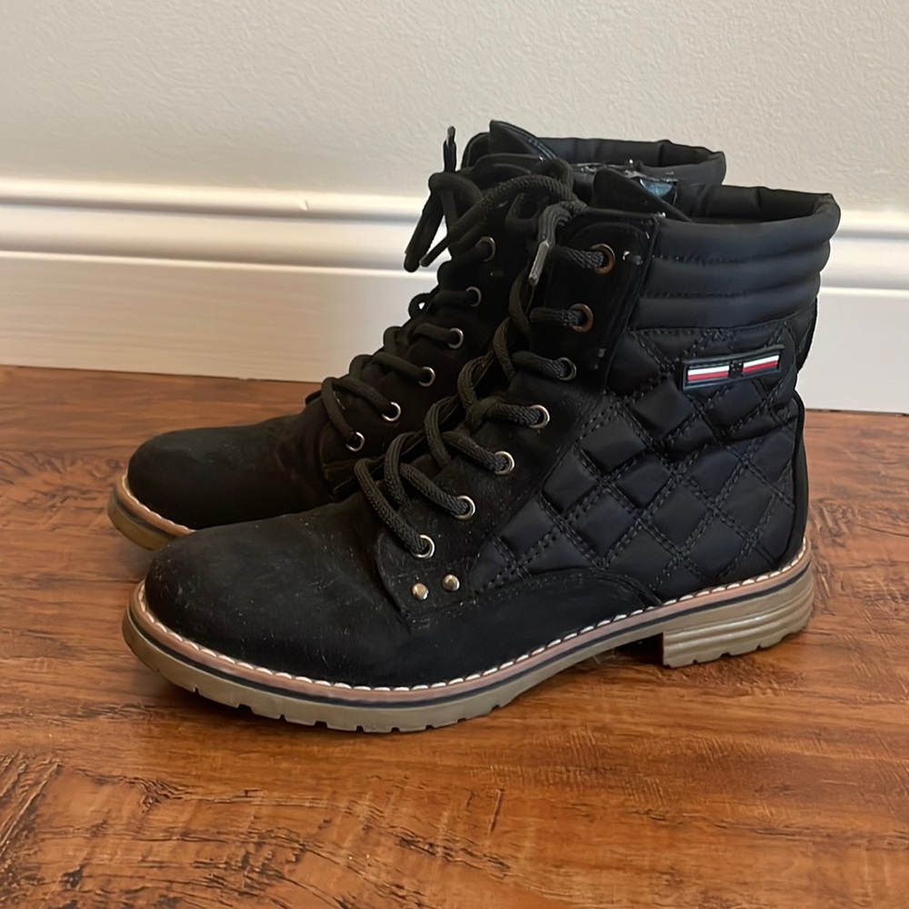 Black Tommy Hilfiger boots